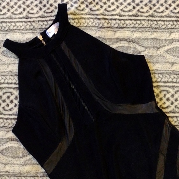 Little Black Dress w/ Mesh Inserts - Picture 9 of 13